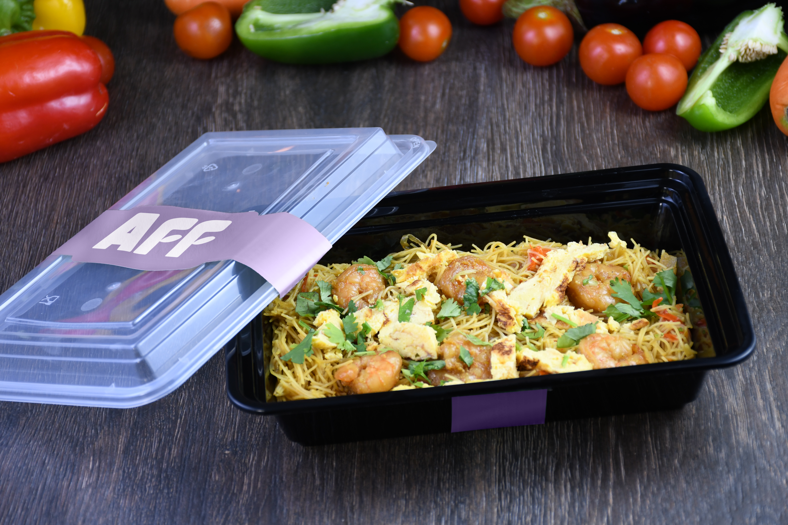 PRAWN SINGAPOREAN NOODLES